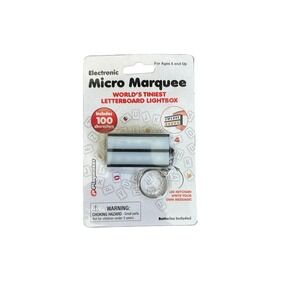 Playmaker Electronic Micro Marquee Letterboard Lightbox LED Keychain 100 Letters